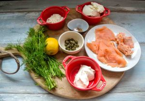 Zutaten Lachsaufstrich, Lachs, Frischkäse, Dill