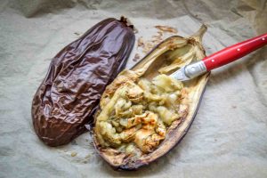 gegrillte Aubergine