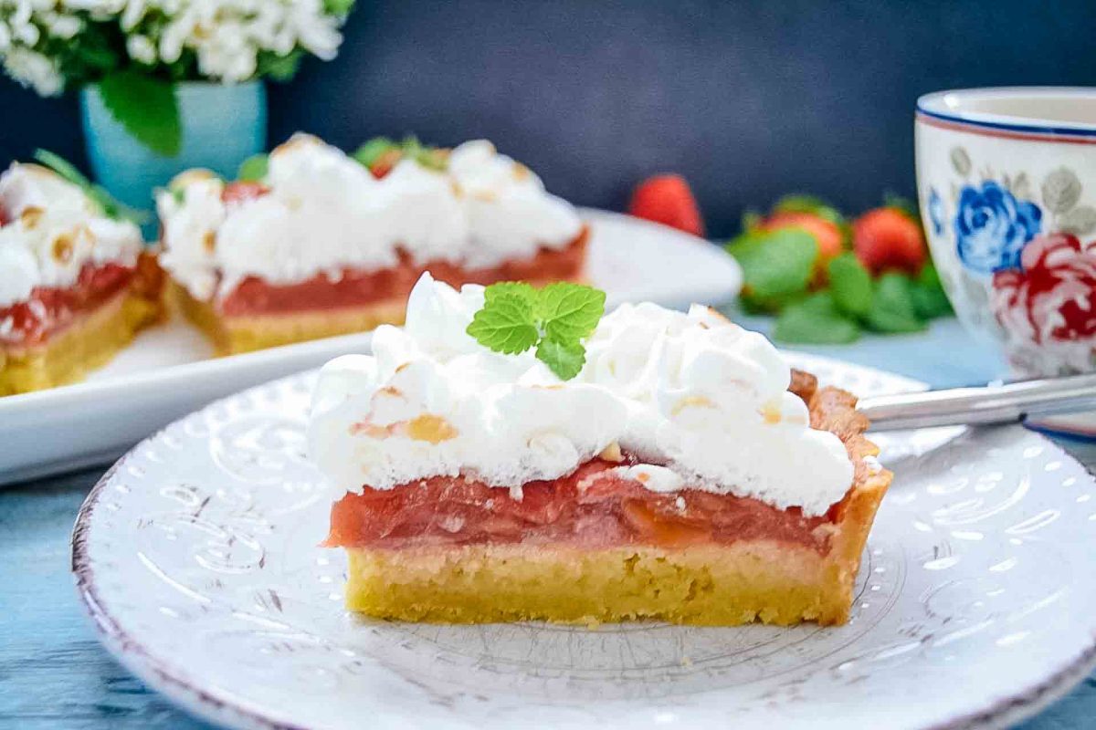 Rhabarber Baiserkuchen