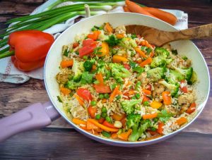 Hähnchen-Reis-Pfanne