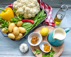 Zutaten veganes Curry