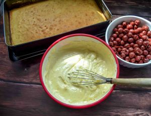 Schmandcreme mit Vanillepudding