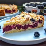 Streuselkuchen mit Brombeeren aus Streuselteig