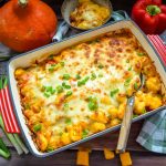 Herzhafter Gnocchi Kürbis Auflauf