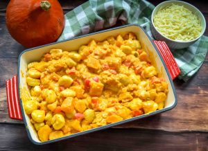 Kürbisgemüse mit Gnocchi
