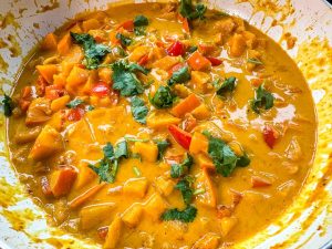 Kürbis Curry Rezept mit Kokosmilch