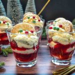 Vanillekipferl Dessert für Weihnachten im Glas
