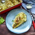 Spitzkohl aus dem Ofen mit Parmesan-Sahne Sauce