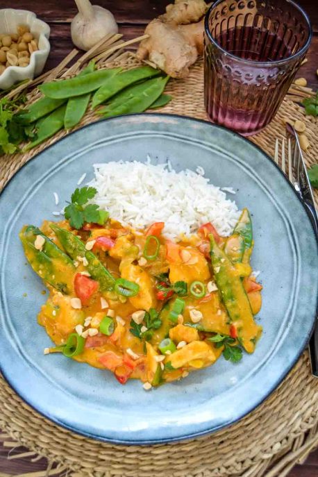 Erdnuss Curry Rezept mit Hähnchen - Kochen aus Liebe