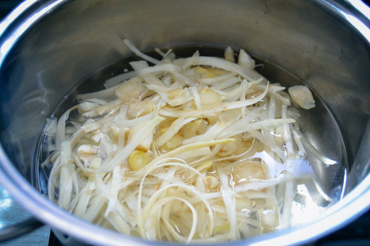 Spargelschalen kochen 