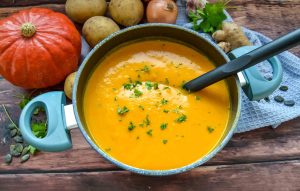 Suppe vom Hokkaido Kürbis