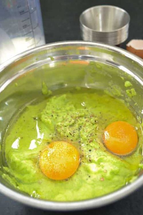 Pürierter grüner Spargel mit Eiern kochen aus liebe