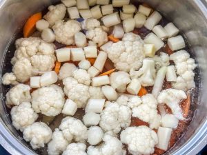 Gemüse kochen