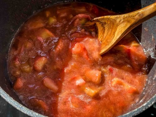 Rhabarberkompott Kochen