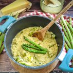 cremiges Spargelrisotto mit grünem Spargel