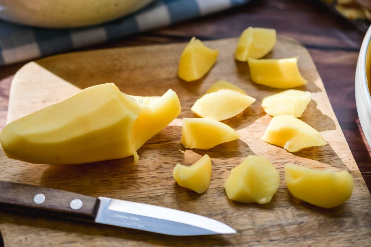 Kartoffeln schneiden