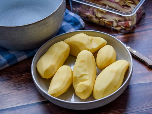 geschälte Kartoffeln