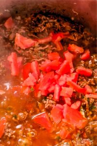 Würzige Hackfleischsoße mit Tomate