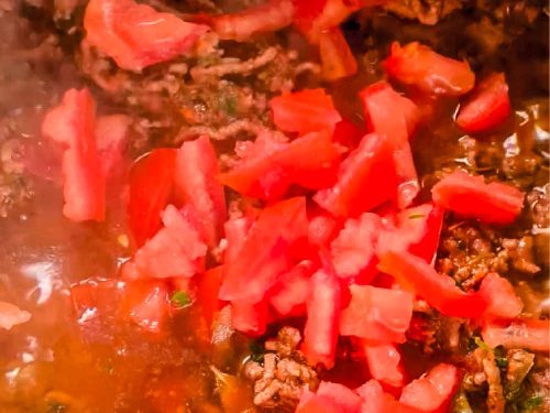 Würzige Hackfleischsoße mit Tomate