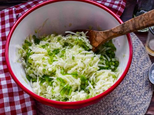 einfacher Krautsalat mit Paprika