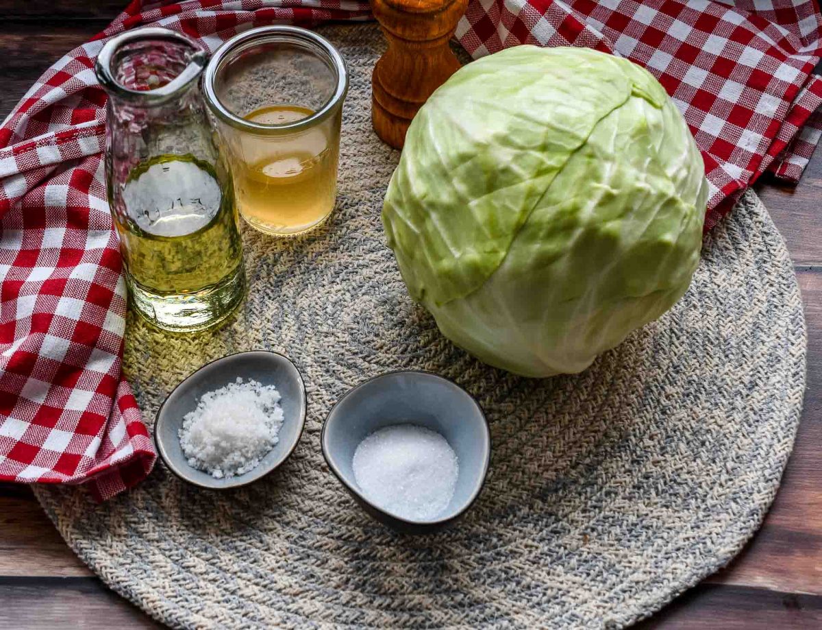 Zutaten für mein Krautsalat Rezept
