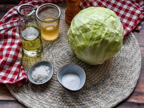 Zutaten für mein Krautsalat Rezept