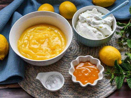 Zutaten für Zitronenquark