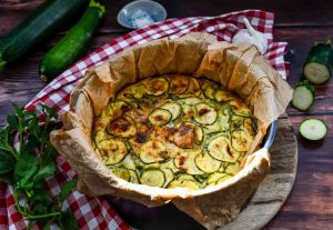 Zucchiniquiche ohne Boden
